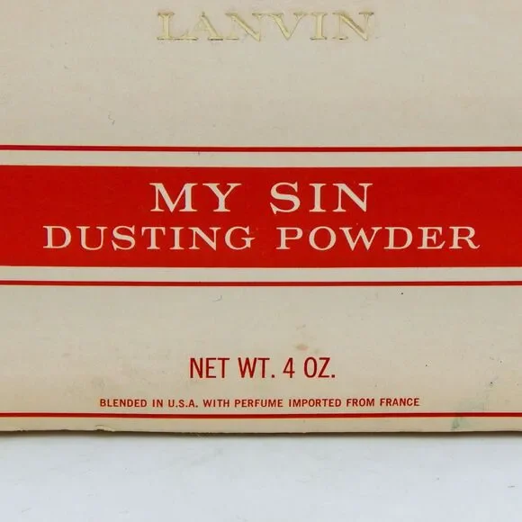 Lanvin My Sin Dusting Powder Charles of the Ritz USA France 4 oz. NOS